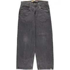 古着 00年代 リーバイス Levi's SILVER TAB シルバータブ BAGGY バギー ブラックデニム テーパードデニムパンツ メンズw31相当/evb033372