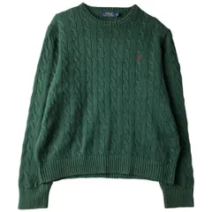 古着 ラルフローレン Ralph Lauren POLO RALPH LAUREN ケーブル編み コットンニットセーター メンズXL相当/eaa608359