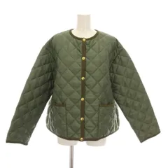 トラディショナルウェザーウェア Traditional Weatherwear 24AW ARKLEY A-LINE キルティングジャケット 中綿 ノーカラー アウター 34 カーキ L242APQCO0384AA /YM