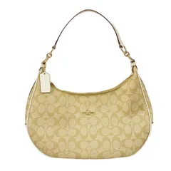 COACH(コーチ) ハンドバッグ シグネチャー柄 F38267 ベージュ×アイボリー レザー