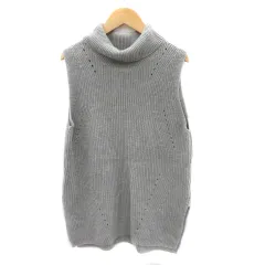 コムサイズム COMME CA ISM ニット セーター ノースリーブ 9 グレー /YK13