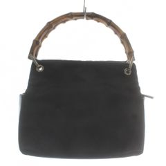 グッチ GUCCI バンブー ハンドバッグ ミニ ナイロン 切り替え 裏地総柄 黒 ブラック 000・2865・0575 /XZ ■OH ■GY18