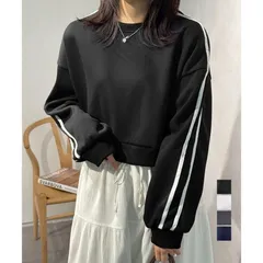 裏起毛スウェットレディーストレーナー秋冬min#