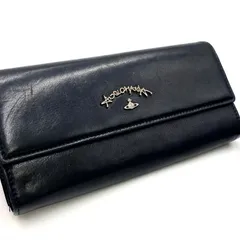 Vivienne Westwood ヴィヴィアンウエストウッド　ANGLOMANIA アングロマニア　財布　ウォレット　レザー　ブラック　オーブ