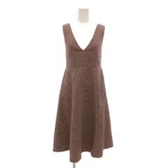 ジルスチュアート JILL STUART ワンピース ジャンパースカート チェック柄 Vネック ノースリーブ S 赤 レッド 紺 ネイビー /YJ ■GY61