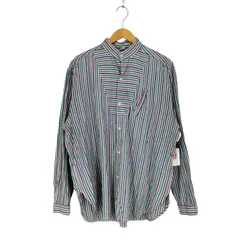 ユーズドフルギ USED古着 ストライプ バンドカラー グランパシャツ メンズ EUR：52 