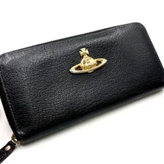 Vivienne Westwood ヴィヴィアンウエストウッド　財布　ウォレット　オーブ　ロゴ　ラウンドファスナー　レザー　ゴールド金具