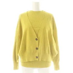 スピック&スパン Spick&Span レイヤードニット カーディガン F 黄 イエロー /SS ■OS