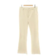 ジーナシス JEANASIS ヌバックライクフレアパンツ ストレッチ M オフホワイト /HK ■OS ■GY139 ■AX