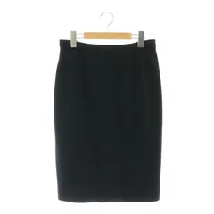 コルディア CORDIER タイトスカート ひざ丈 ウール 42 ブラック /DF ■OS ■GY139 ■AX