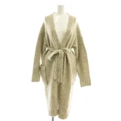 ナノ&コー nano&co ロングカーディガン ニット 前開きトッパー F グレー /AT ■OS ■AX