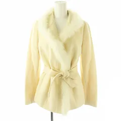 ロペ ROPE ウール アンゴラ混 ジャケット ベルト付き 9AT アイボリー /MI ■OS