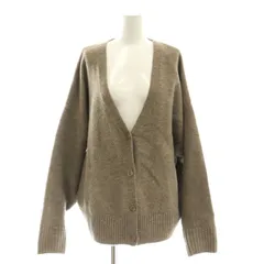 ザラ ZARA Vネック カーディガン ニット 長袖 M 茶 ブラウン /AT ■OS