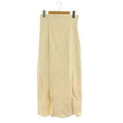 ナチュラルクチュール natural couture 23AW ポンチスエードハイウエストスカート ロング ストレッチ M アイボリー /MY ■OS