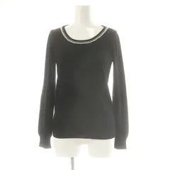 グリーンレーベルリラクシング ユナイテッドアローズ green label relaxing ニット カットソー プルオーバー 長袖 38 ブラック /DF ■OS ■GY39 ■AX