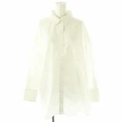 ベースメント BASEMENT オンライン ビッグシルエットシャツ スタンドカラー 長袖 F 白 ホワイト /AT ■OS