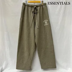 フィアーオブゴッド ESSENTIALS エッセンシャルズ Fleece Relaxed Sweatpant コアフリースワイドパンツ ゴムラベル ヘザーグレー メンズ S ISItems【USED】【古着】【中古】50151343