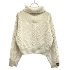 Mardi Mercredi マルディ メクルディ ハーフジップニットセーター MFK23KJP001 ホワイト Fのサムネイル