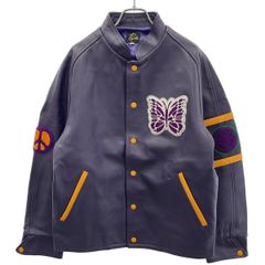 極美品　NEEDLES レザー アワードジャケット カウハイド 2022AW 極美品 NEEDLES レザー アワードジャケット カウハイド 2022AW - メルカリ