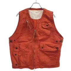 dip ltd ディップ BEAMS PLUS 別注 Radio Vest ナイロンミリタリーベスト  オレンジ L