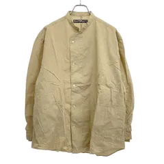HAVERSACK ハバーサック Cotton Nylon Typewriter Stand Collar Jacket コットンナイロンタイプライタースタンドカラーシャツジャケット 822223 ベージュ Lのサムネイル