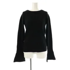 チャオパニック ティピー CIAOPANIC TYPY 袖フレアリブニット セーター 長袖 F 黒 ブラック /AT ■OS ■AX