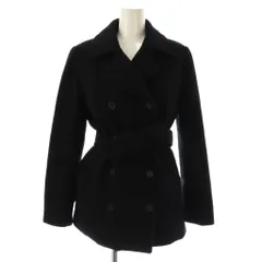 アー・ヴェ･ヴェ ミッシェルクラン a.v.v Pコート ピーコート ベルト付き 40 ブラック /ES ■OS ■GY14