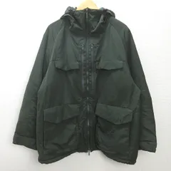 g■ユニクロ/UNIQLO ハイブリッドダウンオーバーサイズパーカ/311-442563【XXL】緑/men's/11【中古】■