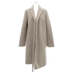 ザラ ZARA ボタンレスチェスターコート ロング メルトン M ベージュ /JS
