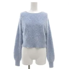 ロペピクニック ROPE Picnic シャギーニットショート丈プルオーバー セーター 長袖 プルオーバー 38 水色 ライトブルー GDM-14140 /GV