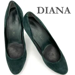 DIANA ハイヒール スエード ピンヒール ダークグリーン 1051A