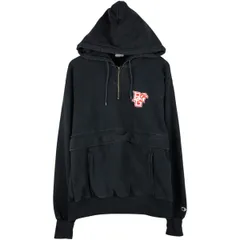 古着 チャンピオン Champion REVERSE WEAVE リバースウィーブ スウェットハーフジップパーカー メンズL相当/eaa607323