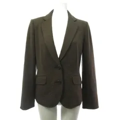 レリアン Leilian テーラードジャケット ウール ブラウン 茶 7 