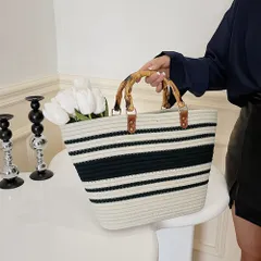 かごバッグ トートバッグ 手提げバッグ ハンドバッグ バスケットバッグ 籠バッグ 大容量 A4 軽量 レディース フェミニン 大人可愛い 韓国風 ナチュラル リゾート 海 砂浜 夏 サマー デート お出掛け 旅行