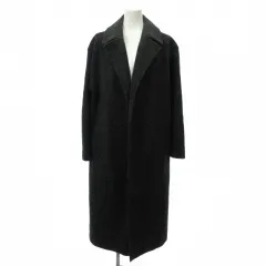 ナノユニバース nano universe ロングコート ウール混 チャコールグレー 36