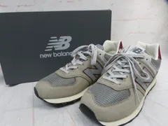 【中古】箱有 new balance ﾆｭｰﾊﾞﾗﾝｽ ｽﾆｰｶｰ U574 BEIGE(SKB) U574SKB ﾌﾞﾗｳﾝ/ﾚｯﾄﾞ 27.0cm 991897606
