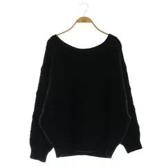 スナイデル SNIDEL 23AW ケーブルニットトップス セーター 長袖 F 黒 /HK ■OS