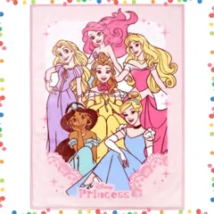 【在庫処分】85×115cm ベビー毛布 ディズニープリンセス ニューマイヤー ふわふわ素材の あったか素材 doudou ブランケット un NZ2001-PR