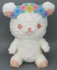 【中古】ぬいぐるみ ピンク 花かんむりホワイトローズぬいぐるみXL 「リラックマ」