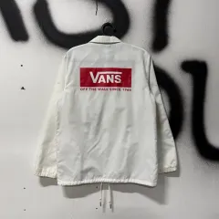 VANS BIG プリンティング ナイロン COACH ジャケット