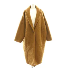 ジーナシス JEANASIS シャギーロングチェスターコート F 茶 ブラウン /AT ■OS