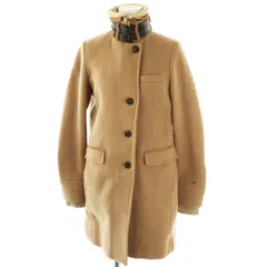 トミーヒルフィガー TOMMY HILFIGER ボア スタンドカラーコート アウター XS キャメル /DF ■OS