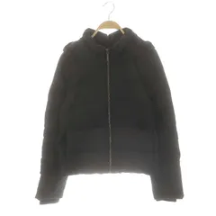 リゼクシー RESEXXY ショートダウンジャケット ジップアップ フード F 黒 ブラック /DF ■OS