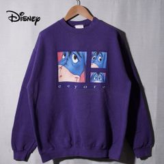 90s USA製 ディズニー Disney スウェット M パープル くまのプーさん イーヨー Eeyore ヴィンテージ Vintage Disney ストリート アメカジ アニマル スエット トレーナー 長袖 紫 古着 N706
