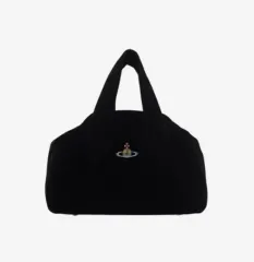VIVIENNE WESTWOOD ヴィヴィアン・ウエストウッド ヤスミン ブラック ツアーベルベット トートバッグ