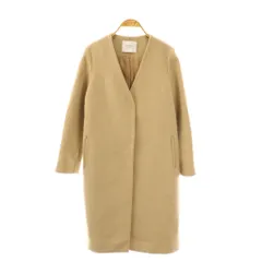 アーバンリサーチ ドアーズ URBAN RESEARCH DOORS ウールノーカラーコート アウター F ベージュ /DO ■OS