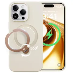 新品 【2026新登場・機能美の極み】CASEKOO iPhone 16 Pro 用 ケース 360度回転スタンド 横縦両立 耐衝撃 MagSafe対応 滑り止め マット仕上げ 黄変防止 ワイヤレス充電対応 ストラップホール付き いphone16pro 用ケー