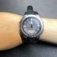 WVA-470　CASIO カシオ　電波　ソーラー　タフソーラー　ワールドタイム　WORLD TIME ウェーブセプター　メンズ　腕時計　ビジネス