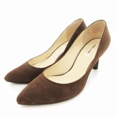 オデットエオディール Odette e Odile アローズ パンプス スエード ポインテッドトゥ 23cm ダークブラウン /UO