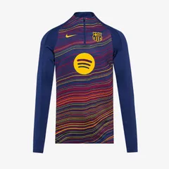 【送料無料】ナイキ Nike バルセロナ 25/26 プレマッチ ドリルトップ 青/金 新品 並行輸入 選手着用